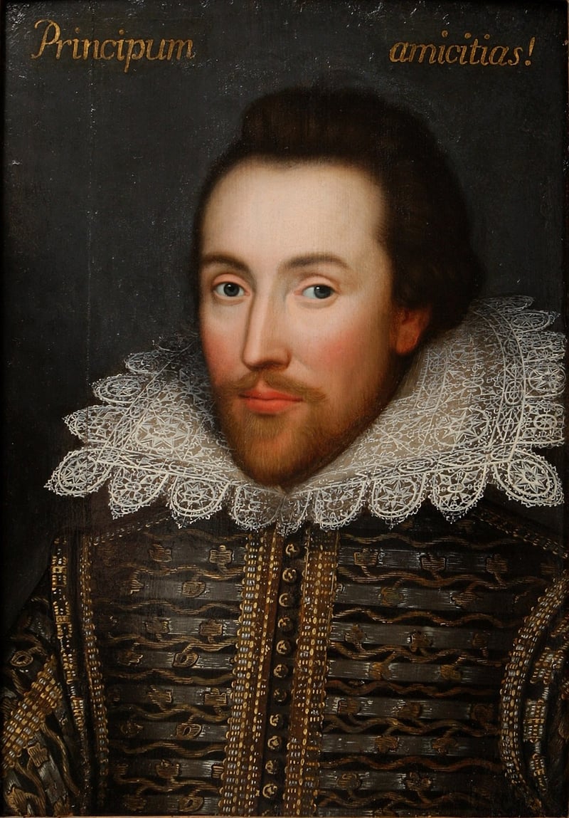 Queen Elizabeth I and William Shakespeare Painting